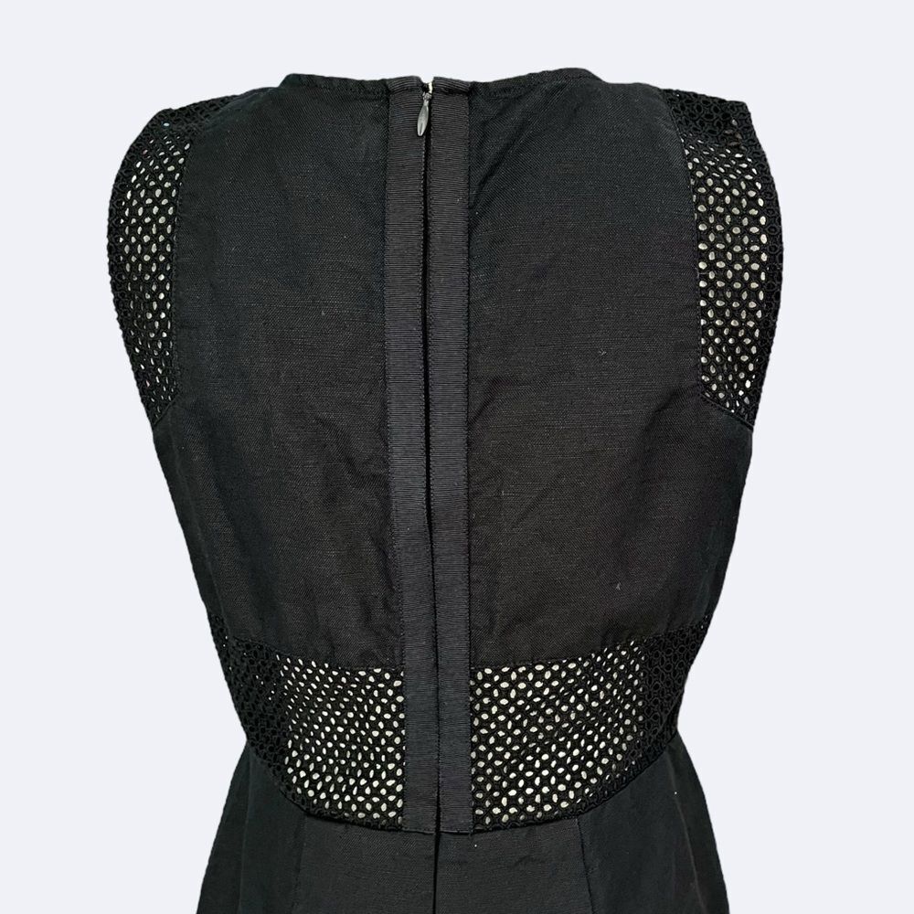 LOFT NWOT Linen mix sleeveless sheath dress in Black Size 4 - Picture 5 of 10